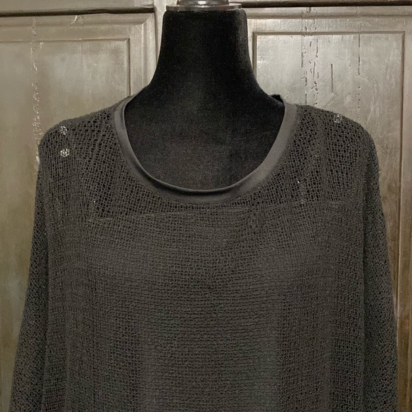 One7Six Black oversized Sweater w/ camisole - Size medium - Picture 5 of 12